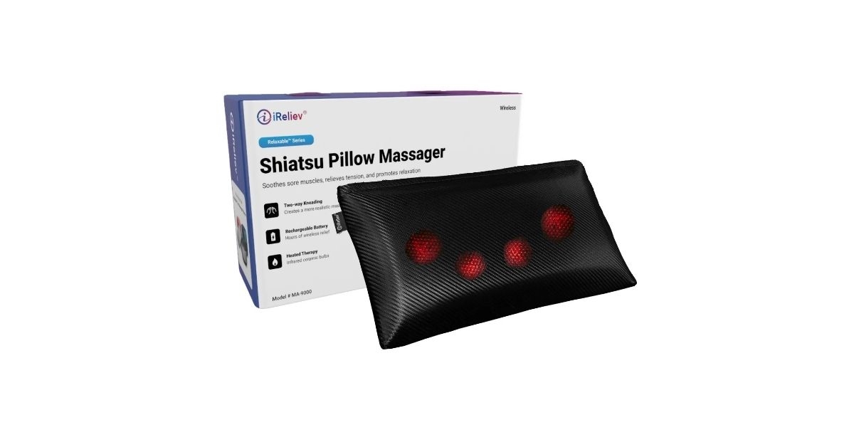 pillow massager with shiatsu heat