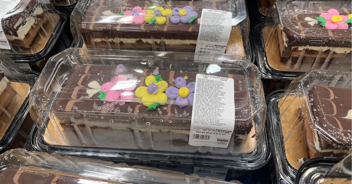 decorated tuxedo bar cake