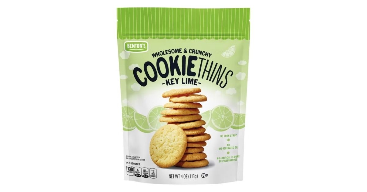 bentons key lime cookie thins
