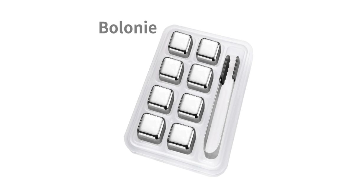 bolonie reusable stainless ice cubes