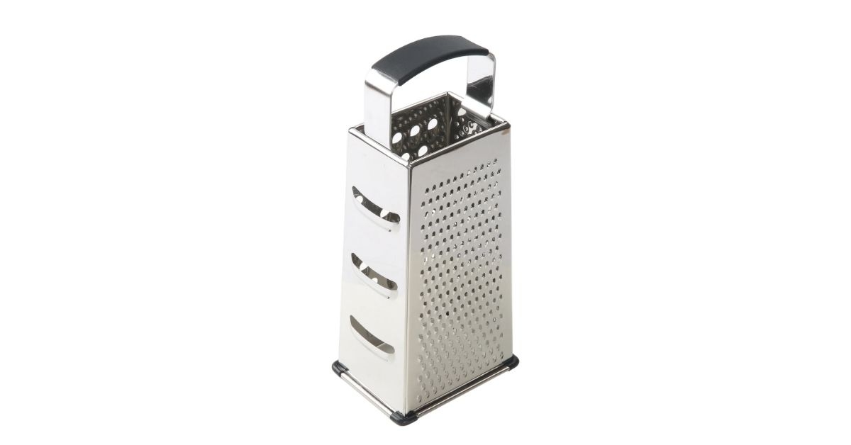 mainstays soft grip stainless steel grater