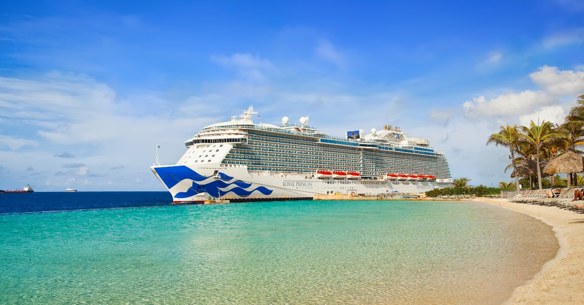 Cruise ship Royal Princess docked