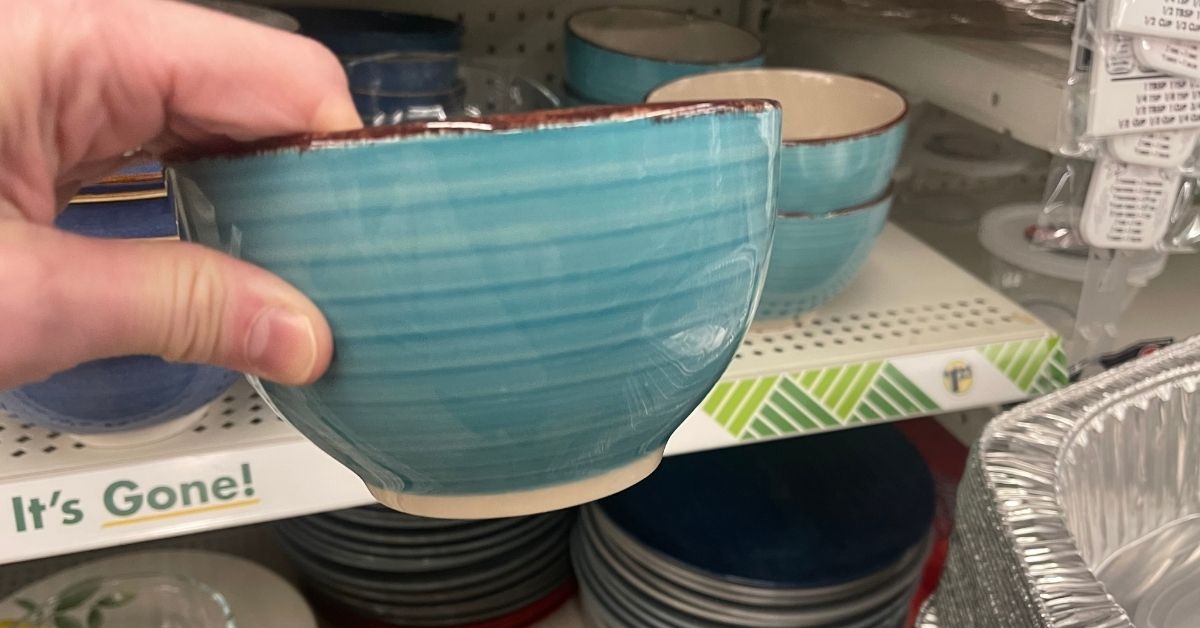 turquoise swirl bowl