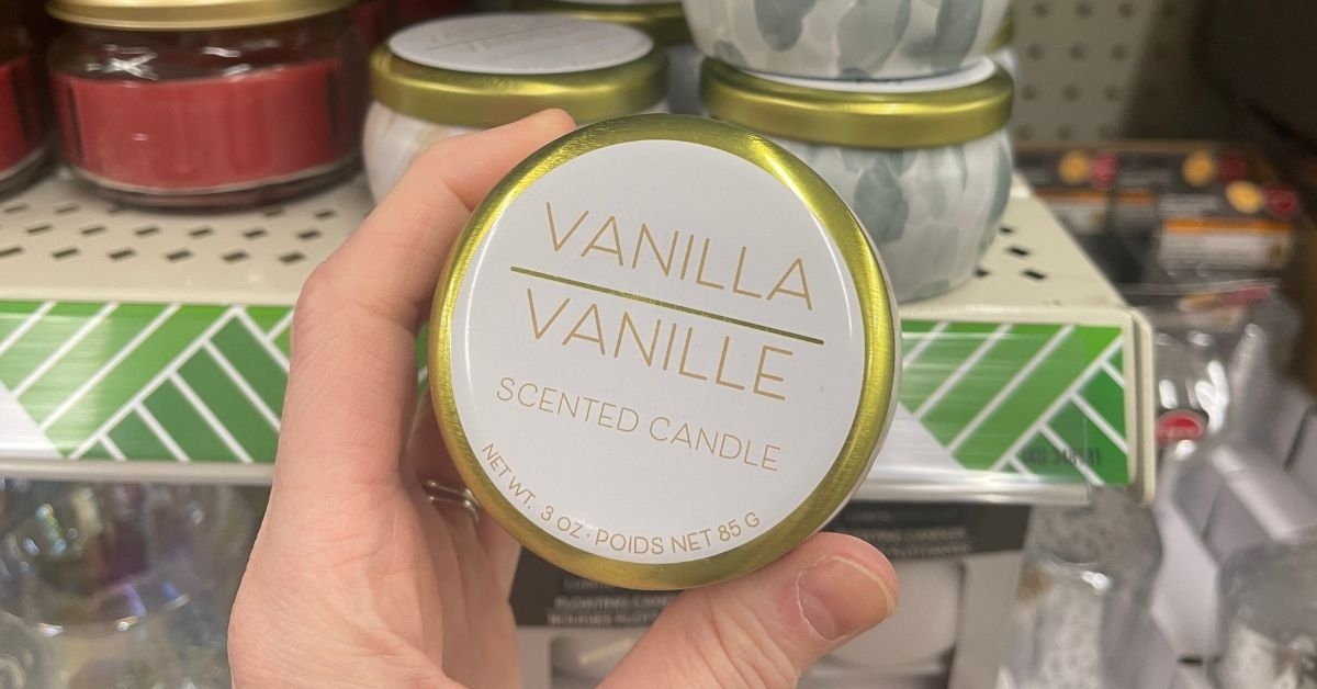 vanilla scented candle