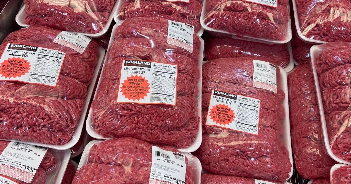 packs of ground beef