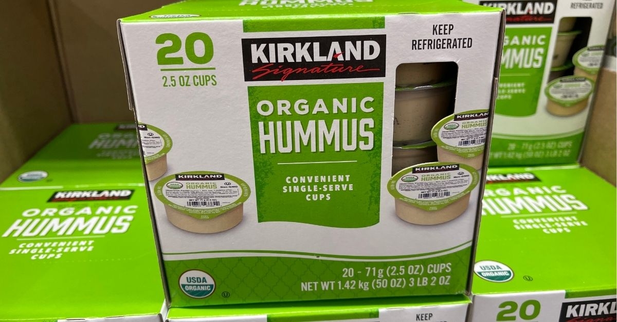 organic hummus cups