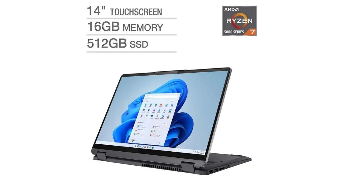 Lenovo Flex 5 14-inch 2-in-1 Touchscreen Laptop