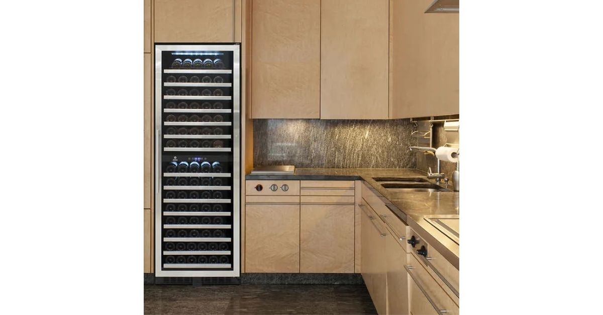 Vinotemp 155-Bottle Wine Cooler with Dual Zone Cooling