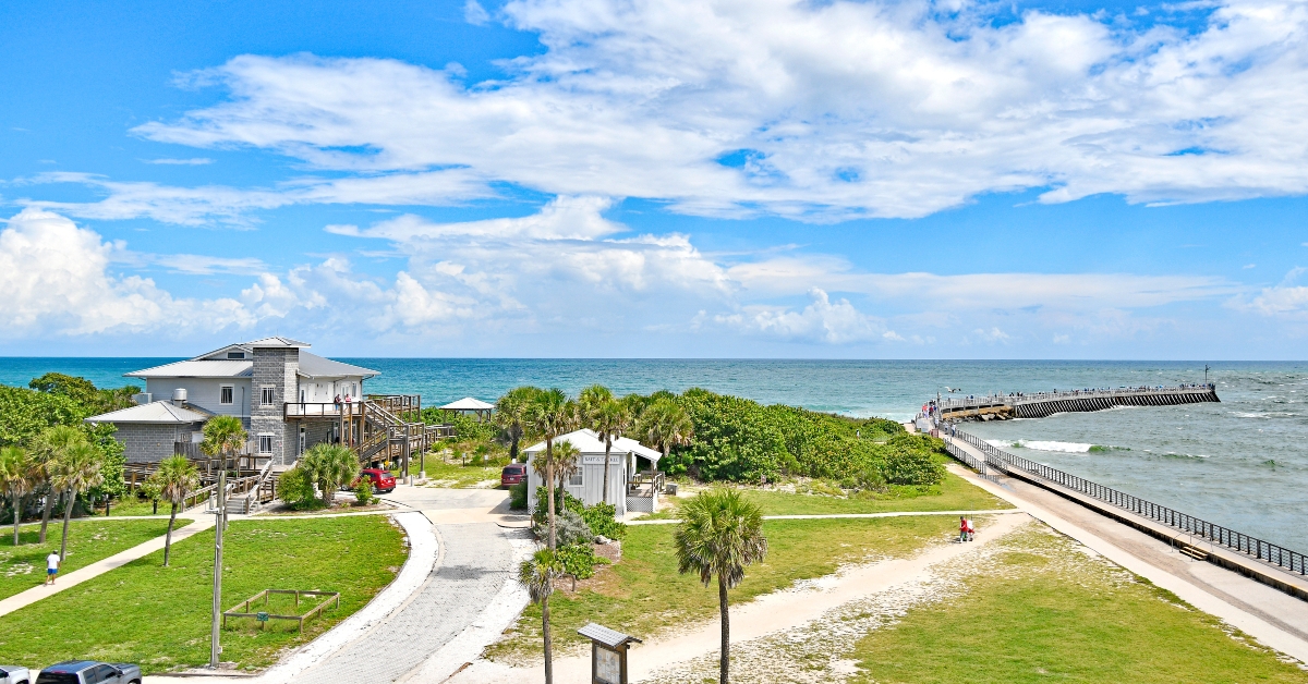 Looking over Sebastian Inlet State Park