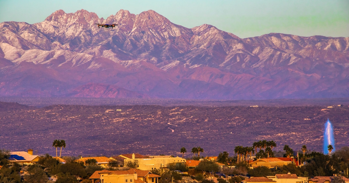 four peaks from fountain hills