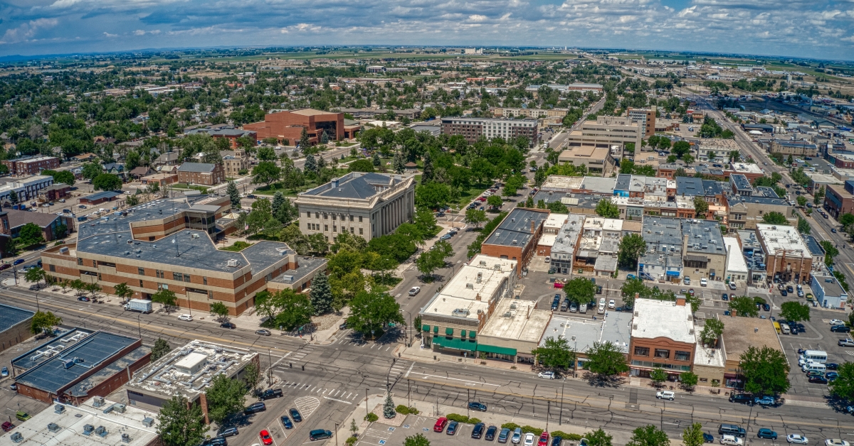  Aerial View of Greeley Colorado