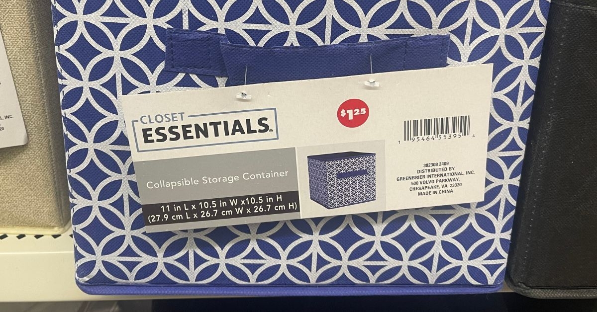 closet essentials collapsible storage containers