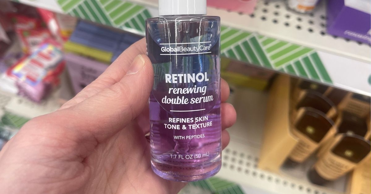 global beauty care retinol renewing double serum