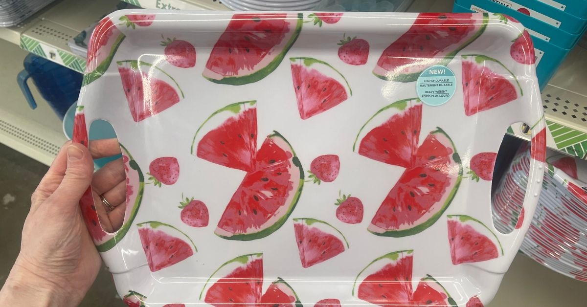 summer serving tray