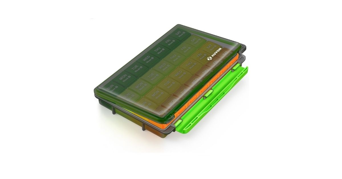 auvon monthly pill organizer