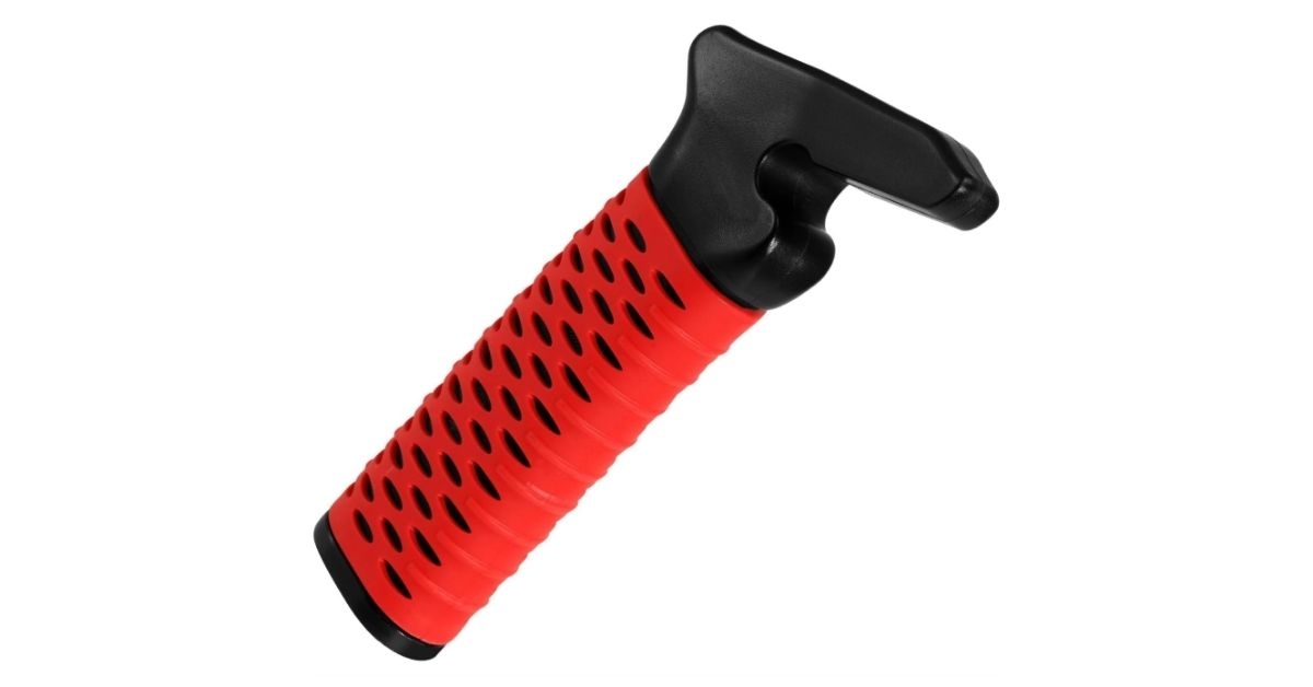 a red car handle assist