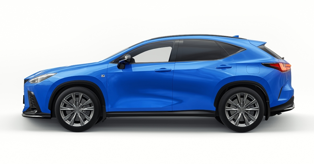  blue lexus nx350h f-sport