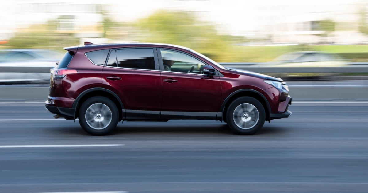 red toyota rav4