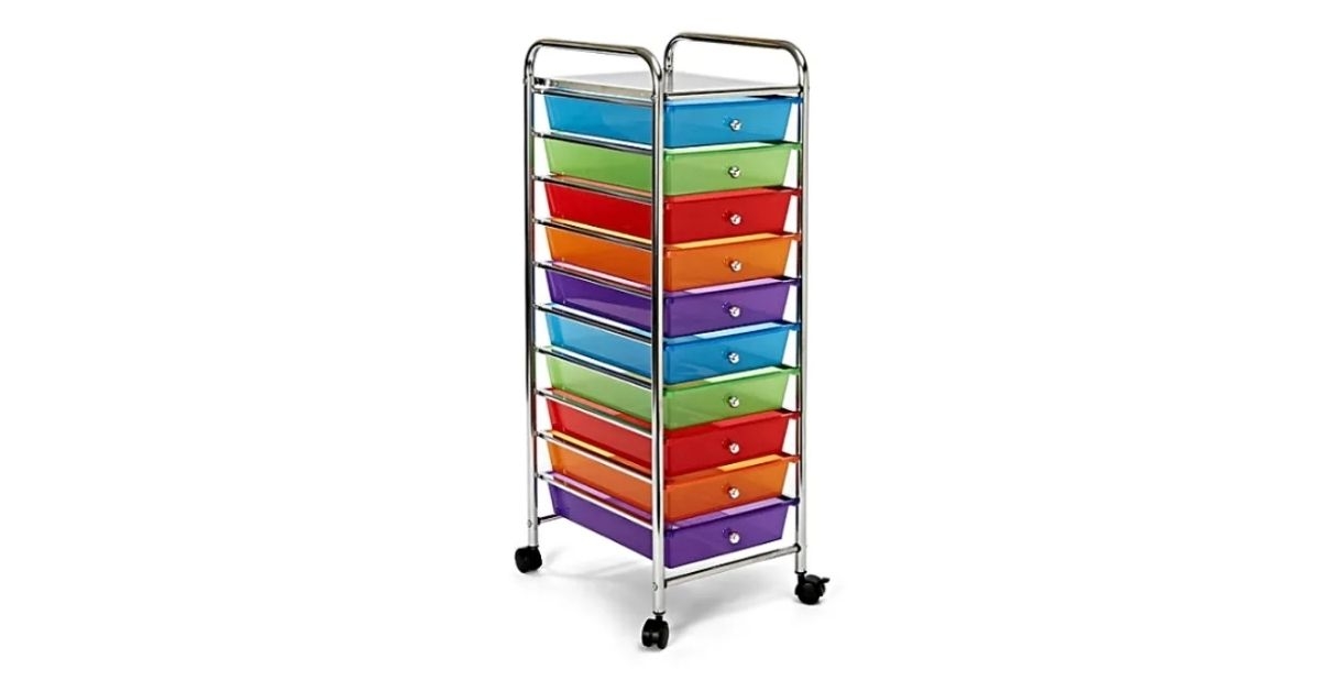 Seville Classics 10-Drawer Cart