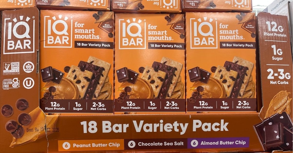 iq plant based protein bars