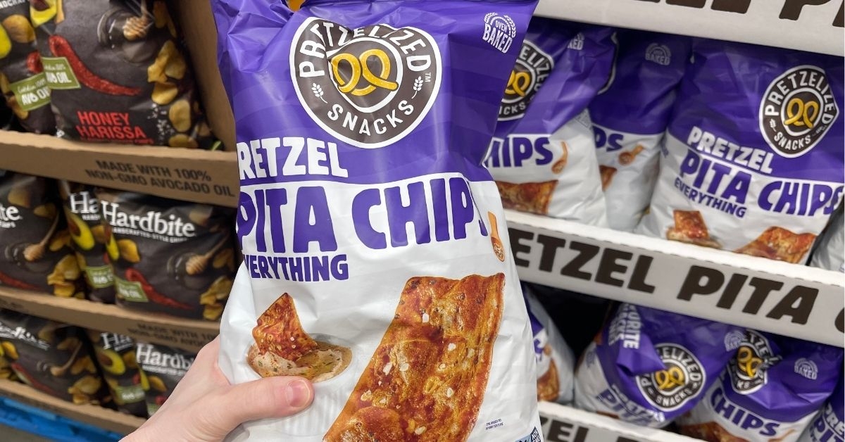pretzelized everything pita chips
