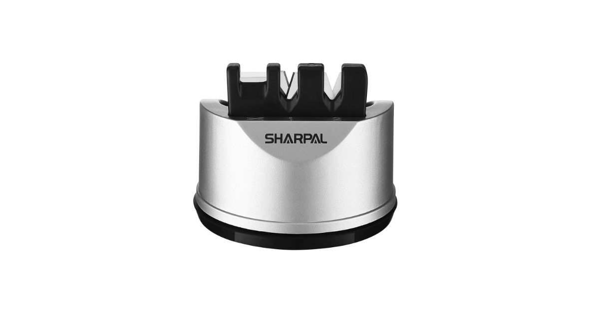sharpal chef knife sharpener for straight and serrated knives