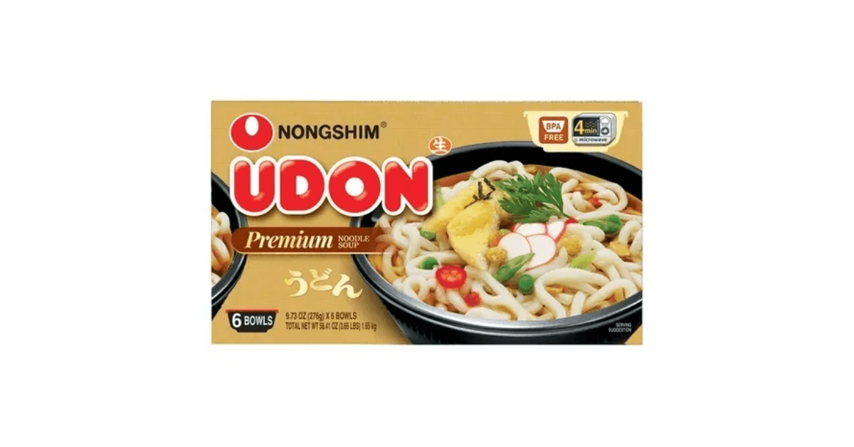 Nongshim Udon Noodle Soup Bowls