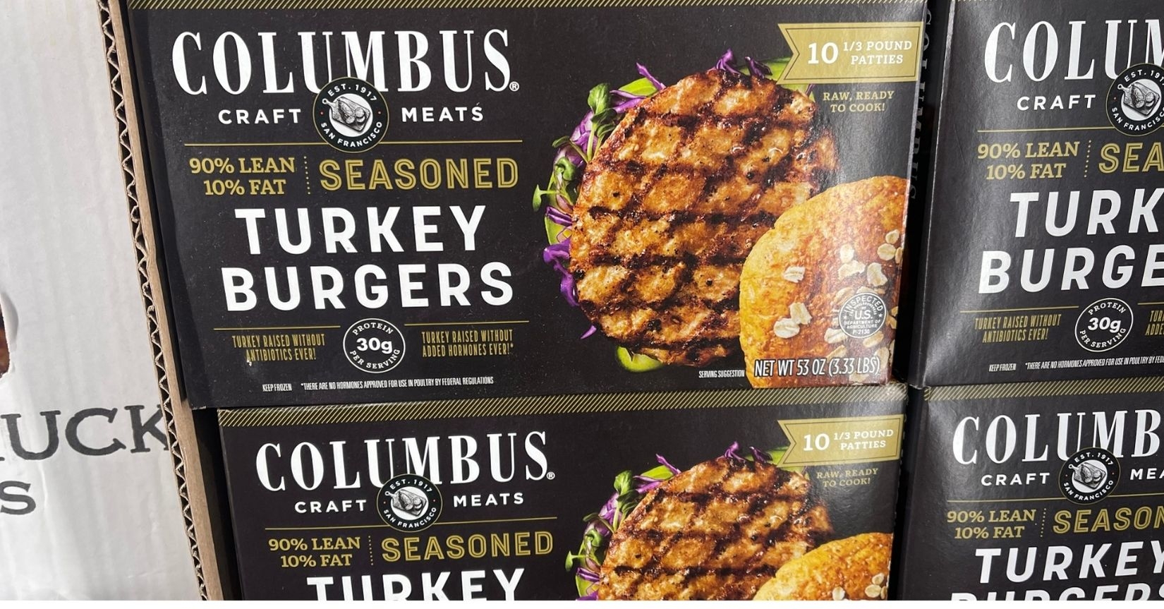 columbus sesaoned turkey burgers