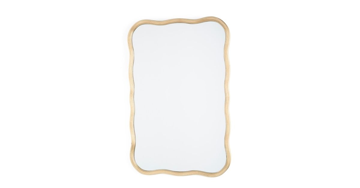 rectangle scallop mirror