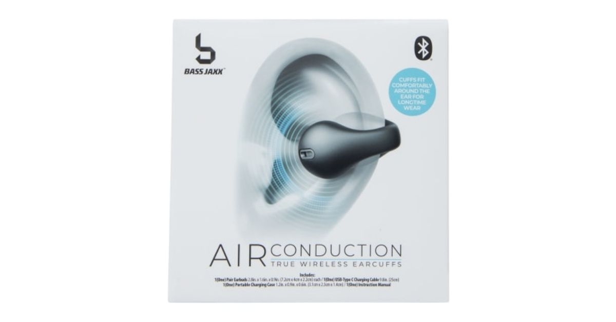 Air conduction true wireless earbuds