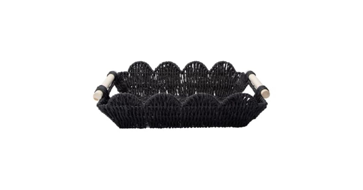 Scallop paper rope tray