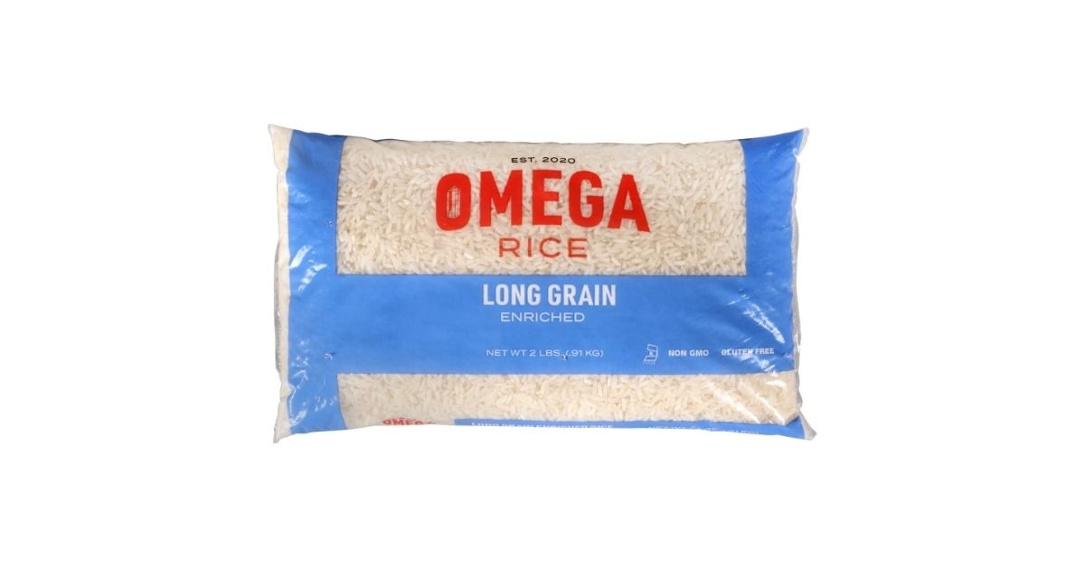 omega long grain white rice