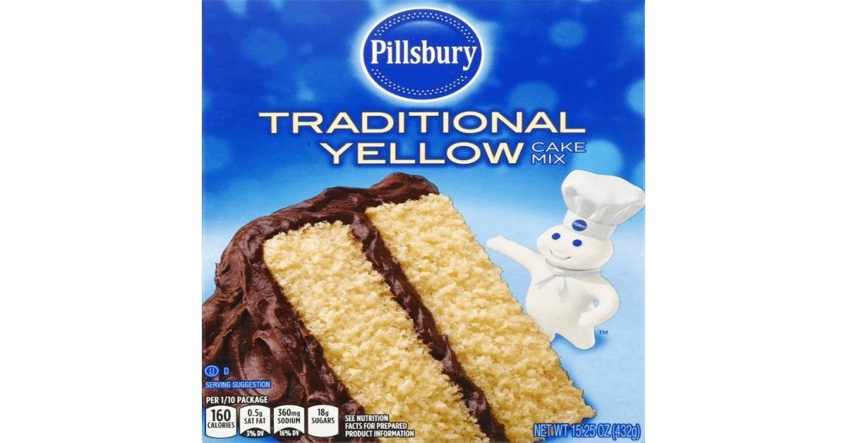 pillsbury traditional yellow cake mix