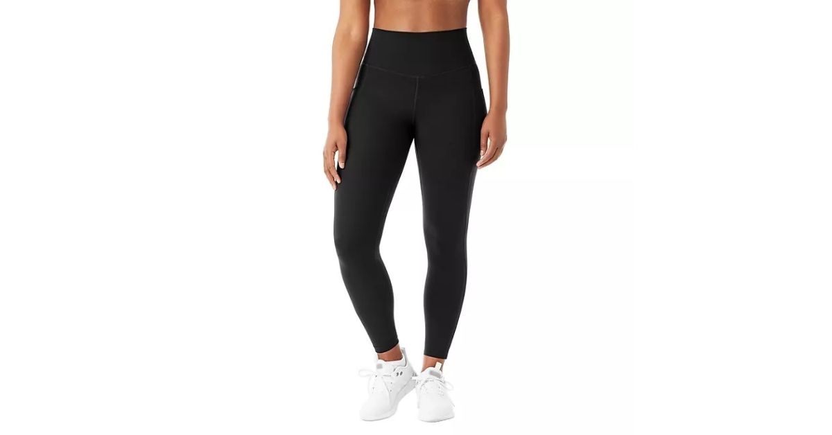 person wearing ankle legging