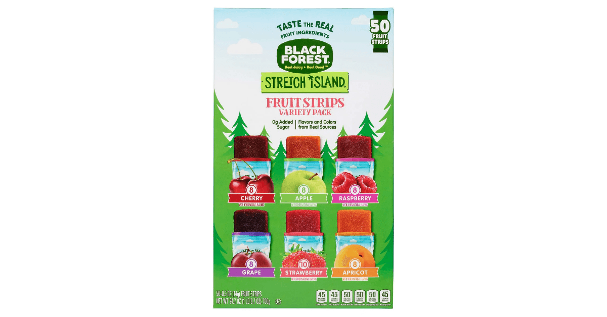 Black Forest Stretch Island Fruit Strips, Variety Pack