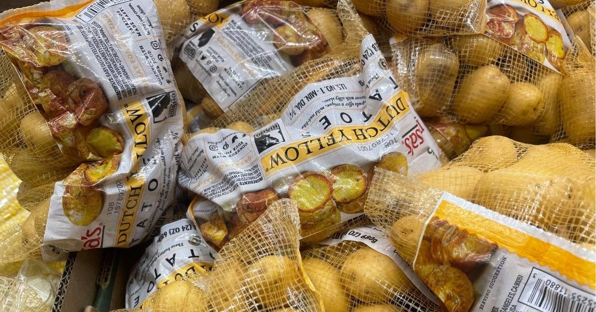 dutch yellow potatoes in packs