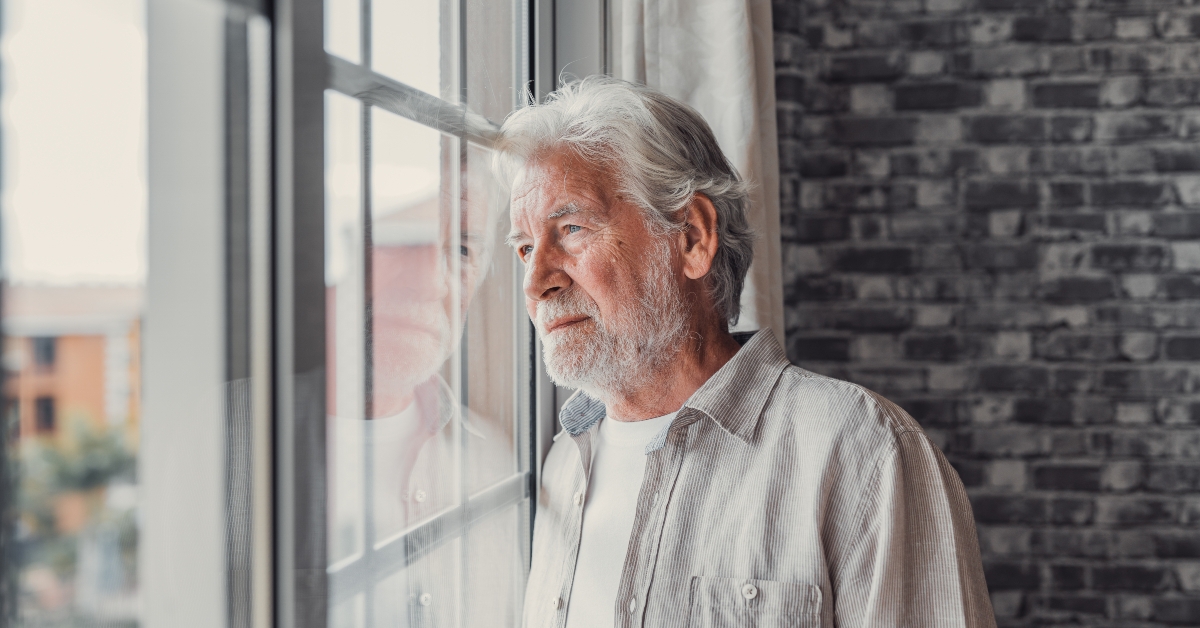 grandfather suffering from loneliness