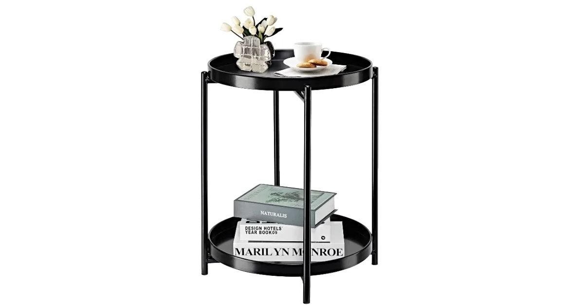 danpinera Side Table with Removable Tray