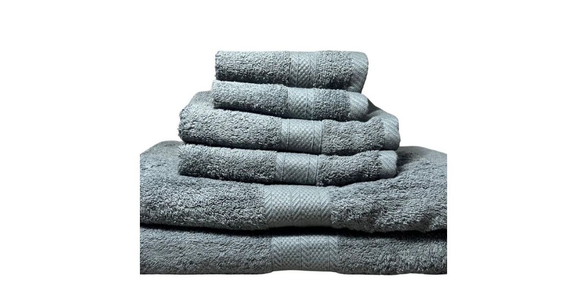 gray towel collection set of 6