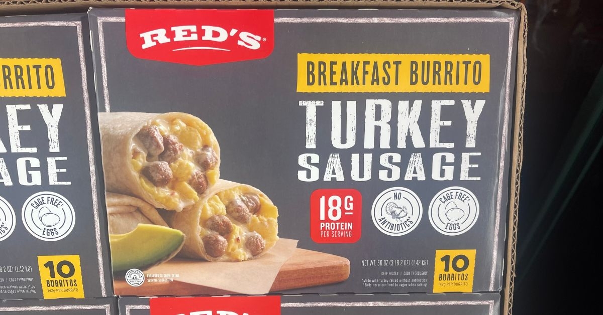 reds turkey sausage breakfast burrito