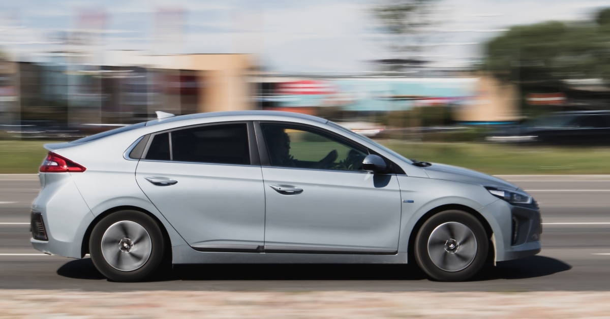 gray hyundai ioniq