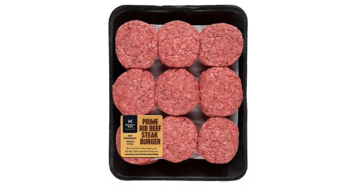 Member's Mark Prime Rib Ground Beef Sliders