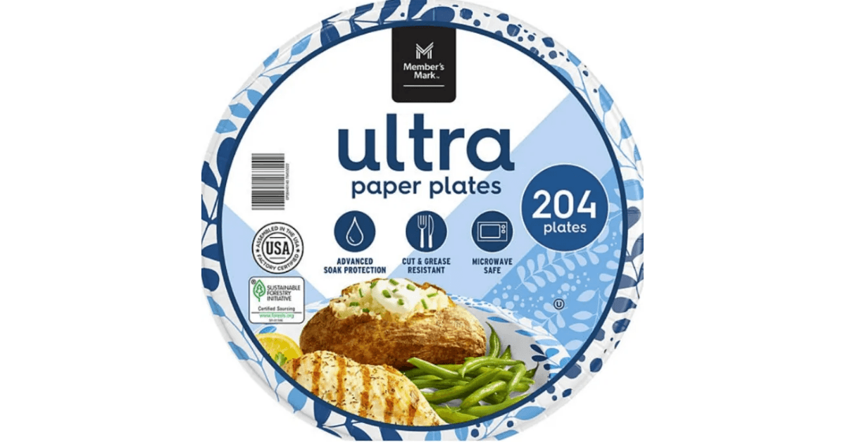 Member's Mark Ultra Dinner Paper Plates
