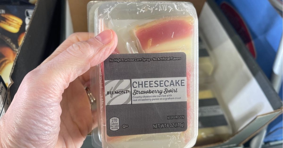 belmont strawberry swirl cheesecake slices