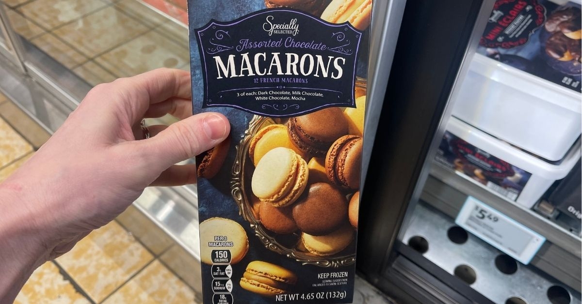 specially selected assorted chocolate macarons