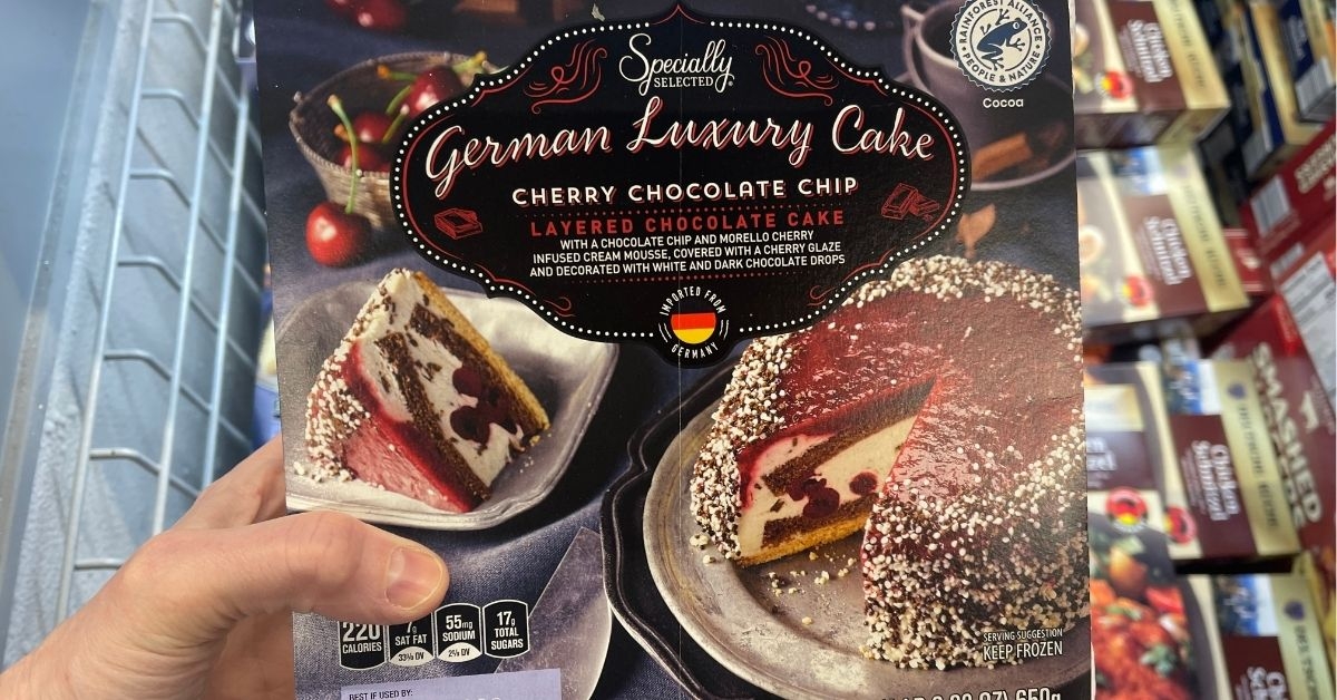 specially selected german cherry chocolate chip luxury cake