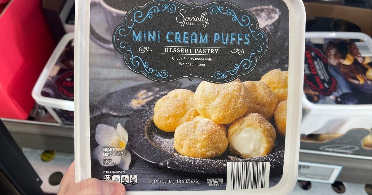 specially selected mini cream puffs