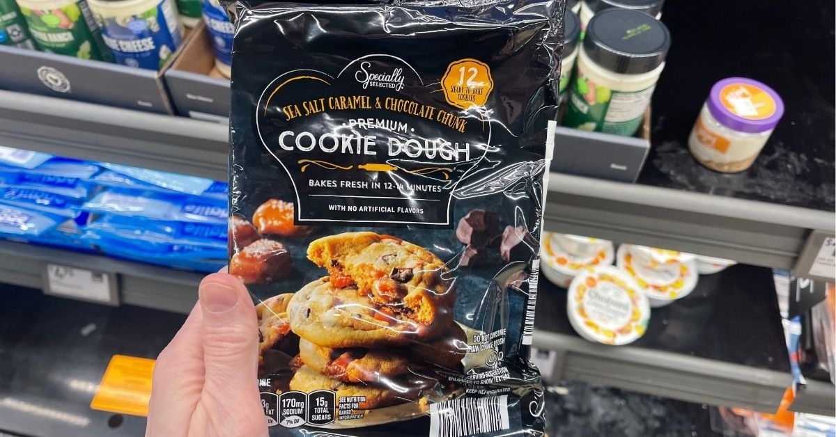 specially selected sea salt caramel and chocolate chunk cookie dough