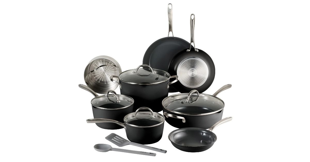 Tramontina Ceramic Non-Stick 12-piece Cookware Set with Utensils