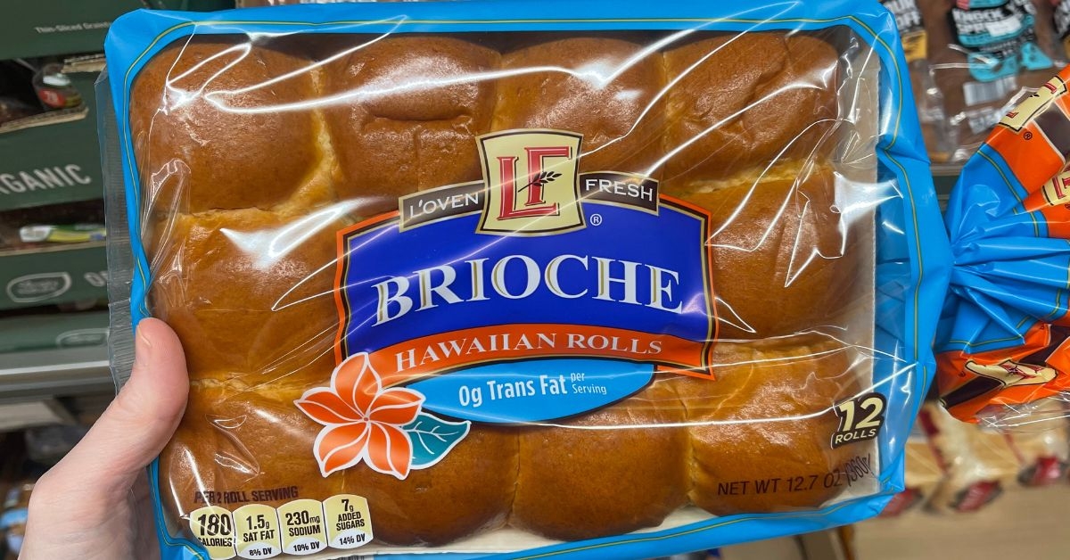 pack of brioche hawaiian rolls